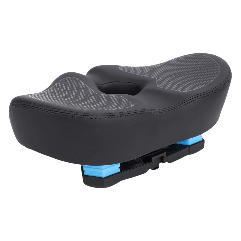 AliExpress NONE Bike Seat Cushion Hollow Air Channel Wide Bike Seat Foldable Comfortable Wide Bike Saddle Double Shock Absorption