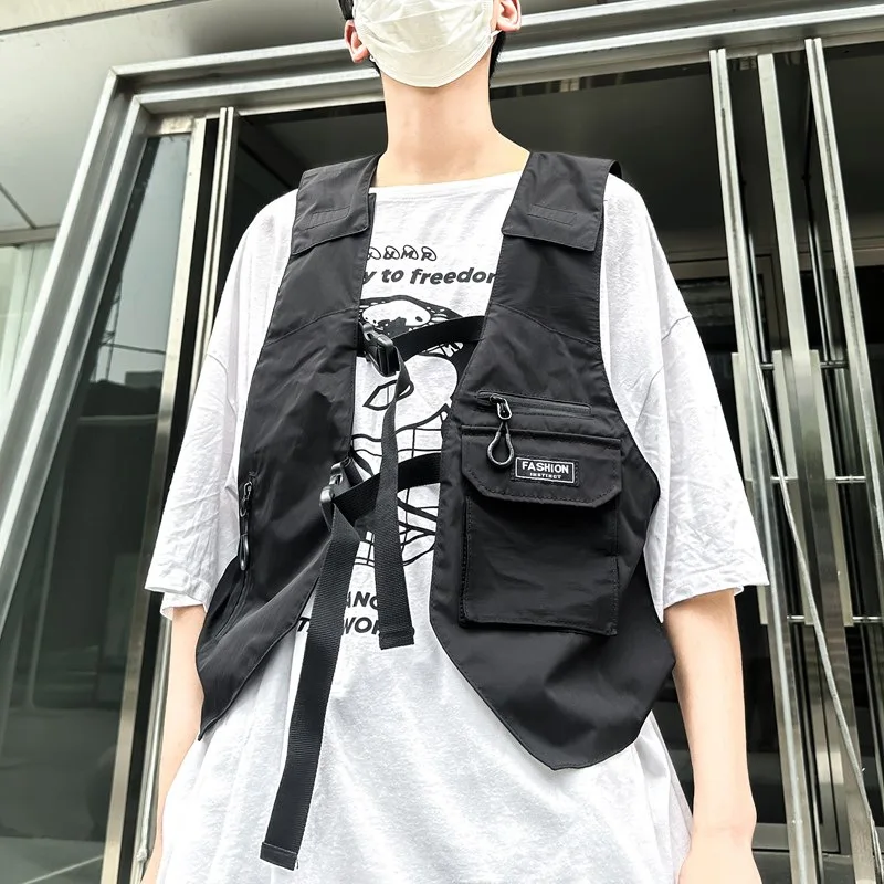 Casual Design Men's Vest Bag High Quality Soft Oxford Man Tactical Chest bag Fitted Pockets Vintage Design Backpack Bags Present
