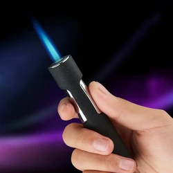 New Style Pen Torch Turbo Metal Lighter Butane Gas Windproof Portable Lighter Cigarette Cigar Accessories Gift for Men