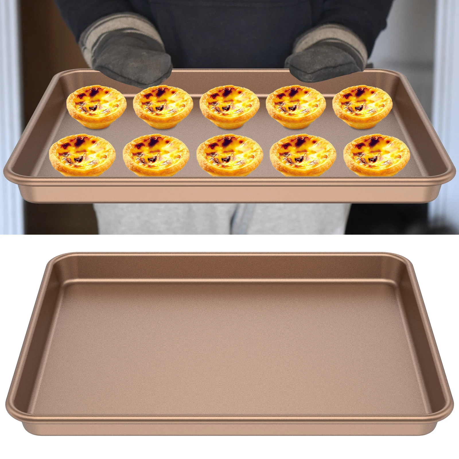

Baking Pan Tray Baking Sheets Carbon Steel Cookie Sheets Nonstick Baking Sheet Pan Cake Baking BBQ Pan Tray Plate Cooking Tool