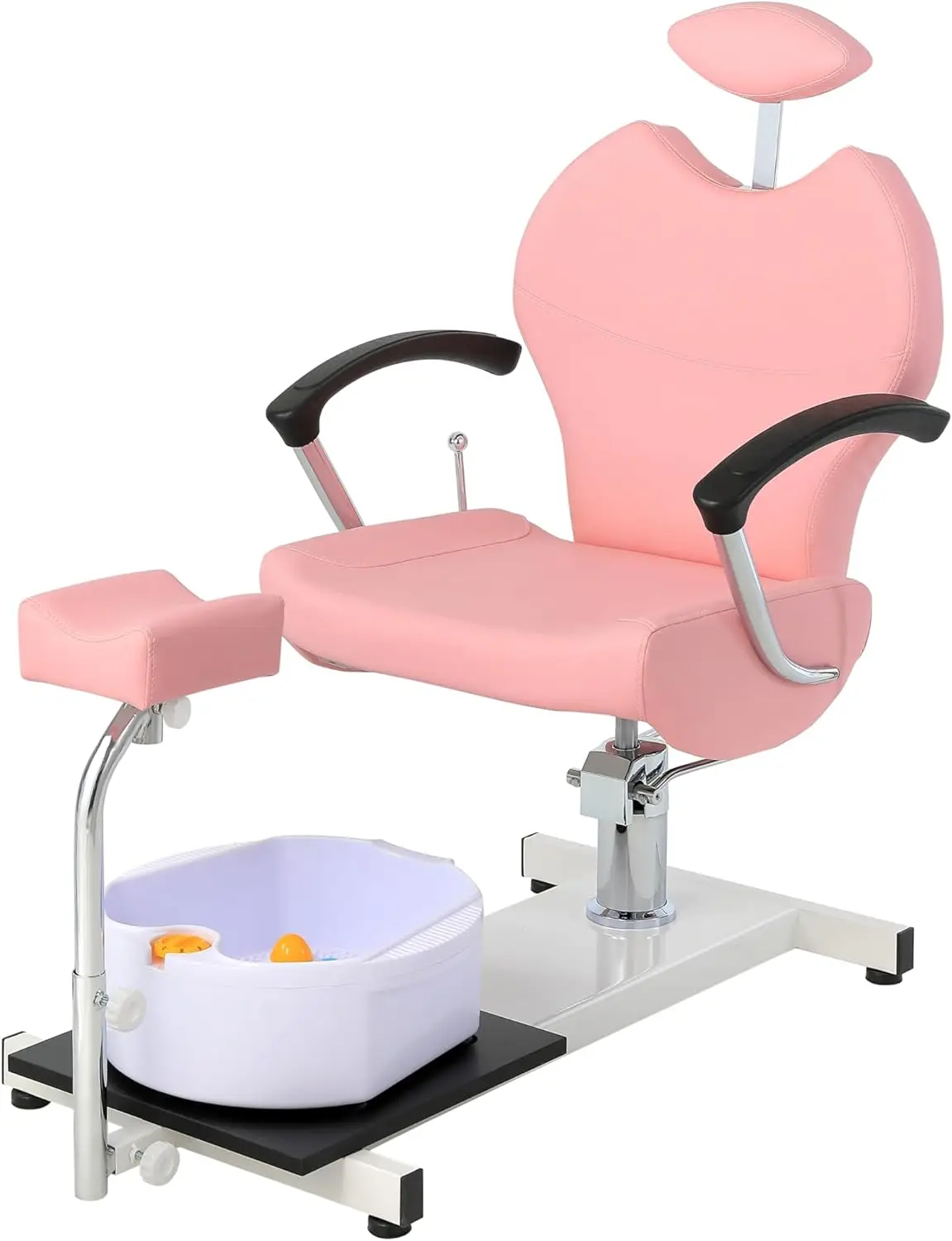 

Pedicure Chair Station Reclining Pedicure Chair With Footbath No Plumbing Hydraulic Adjustable Height For Foot Tech