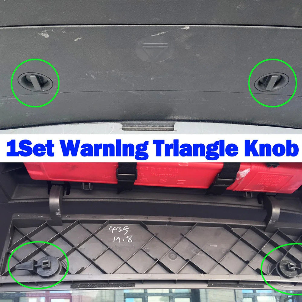 For Audi A5 / S5 Sportback Q7 4L For Touran Warning Triangle Compartment Cover Bracket Turn Knob Mounting Lock Clip Tailgate