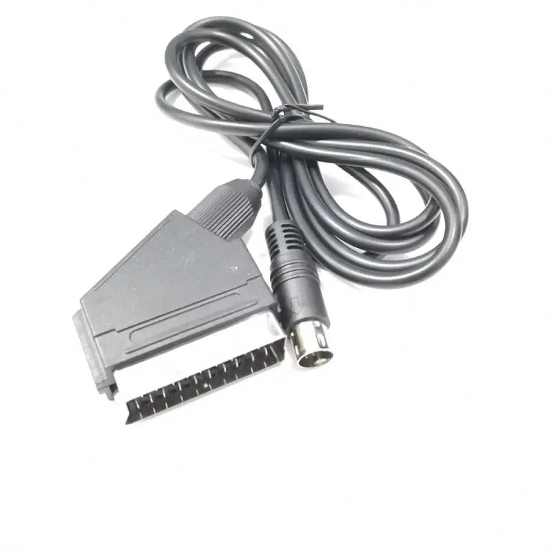 Scart Lead Cable for PS2/PS3 Scart RGB Cable Sega -Mega Drive2 -Genesis 2 Megadrive 2 MD1/MD2 RGB AV Scart Cable 1.8m D11