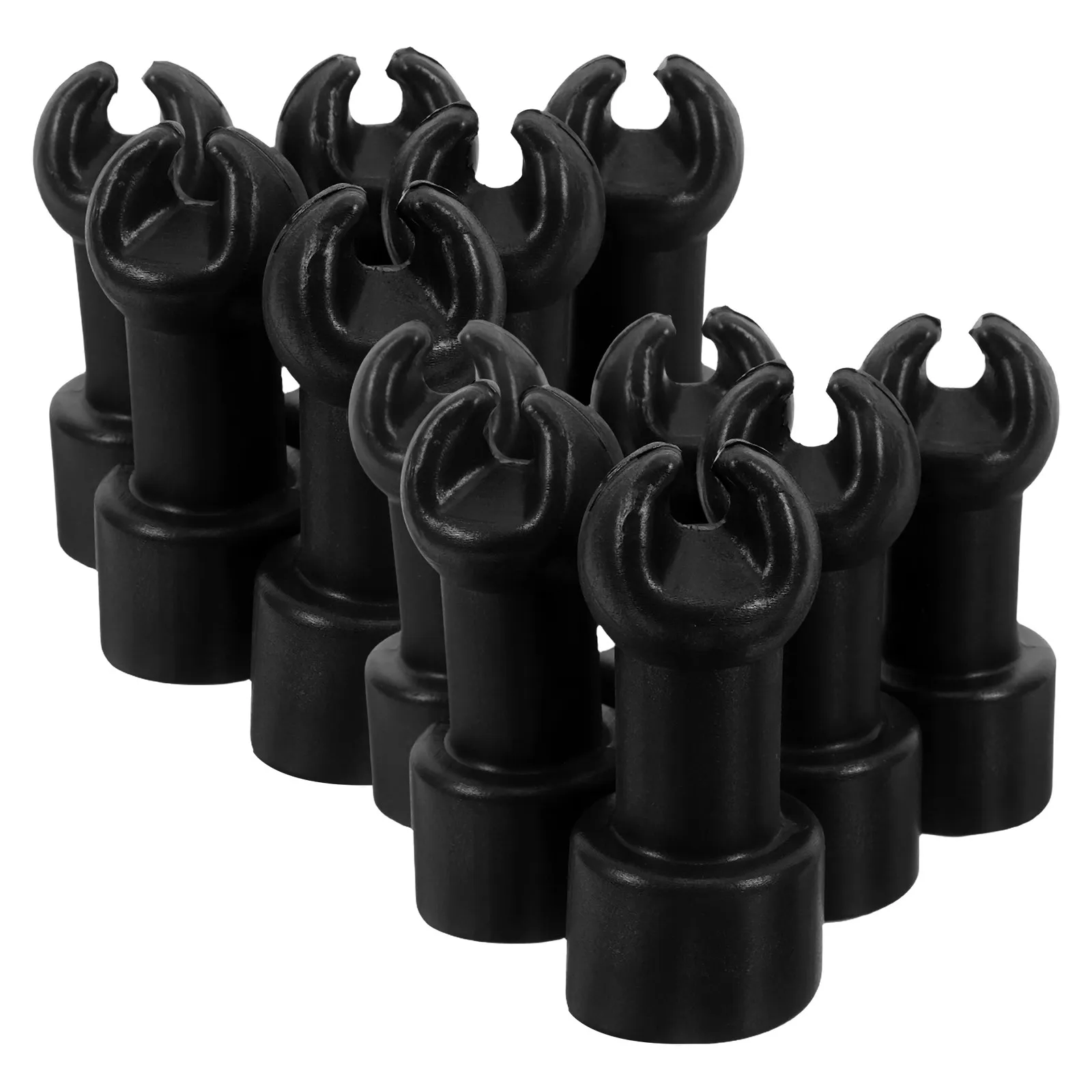 10Pcs Trampoline Accessories Universal Plastic Pole Caps Weather Resistant Replacement Parts Trampoline Pole Covers Outdoor Use