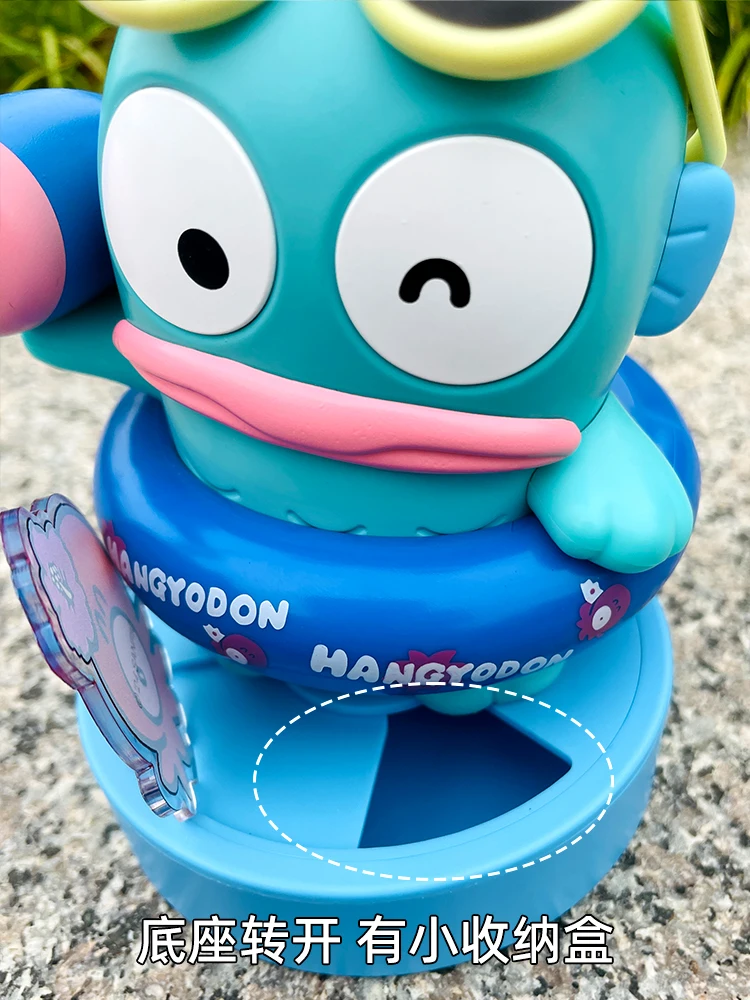 Sanrio New Hangyodon confortevole Beach Series Trendy Fan Decoration Cute Figure Hangyodon Indoor e Outdoor protezione solare regalo