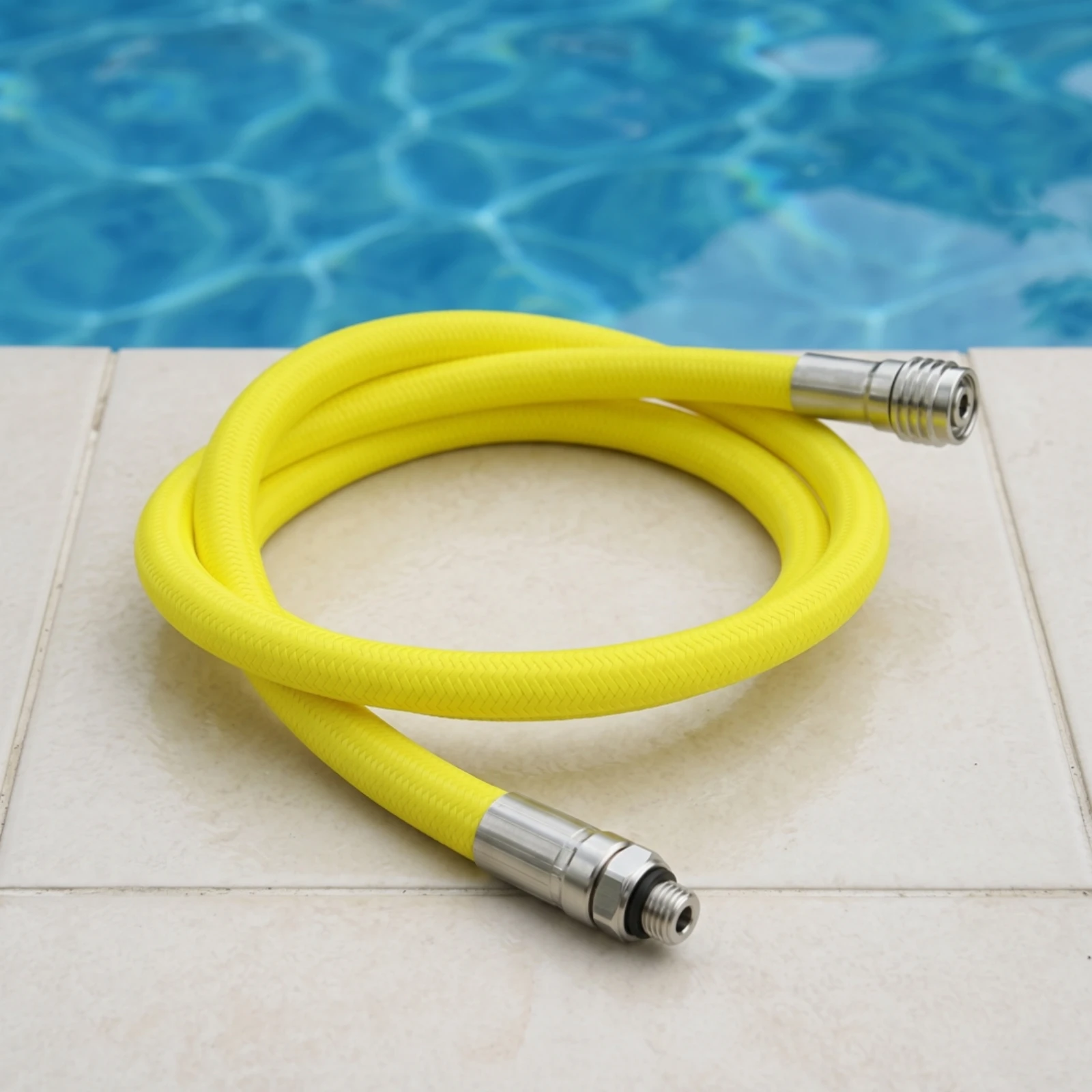 Low-Pressure Diving Hose Long-Lasting Braided Scuba Hose Lightweight High Pressure Rating for Divers