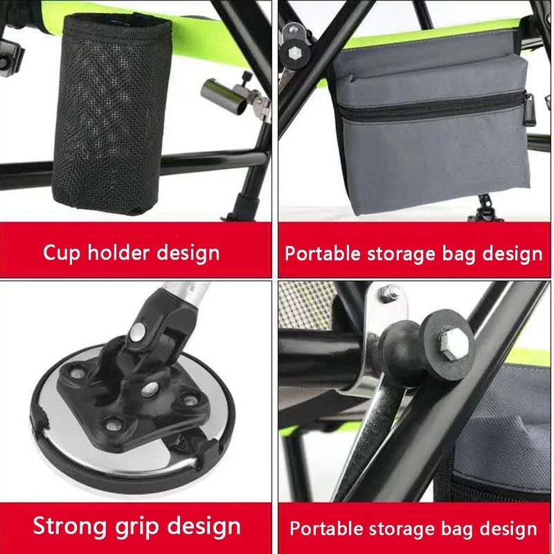 Fishing chair outdoor multifunctional foldable adjustable chair backrest four-leg adjustable aluminum alloy folding adults chair