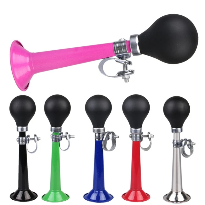 Bike Bugle Horn Metal Air Horn Retro Metal Squeeze Bulb corno da Clown per bici biciclette manubrio e carrello da Golf 6 colori