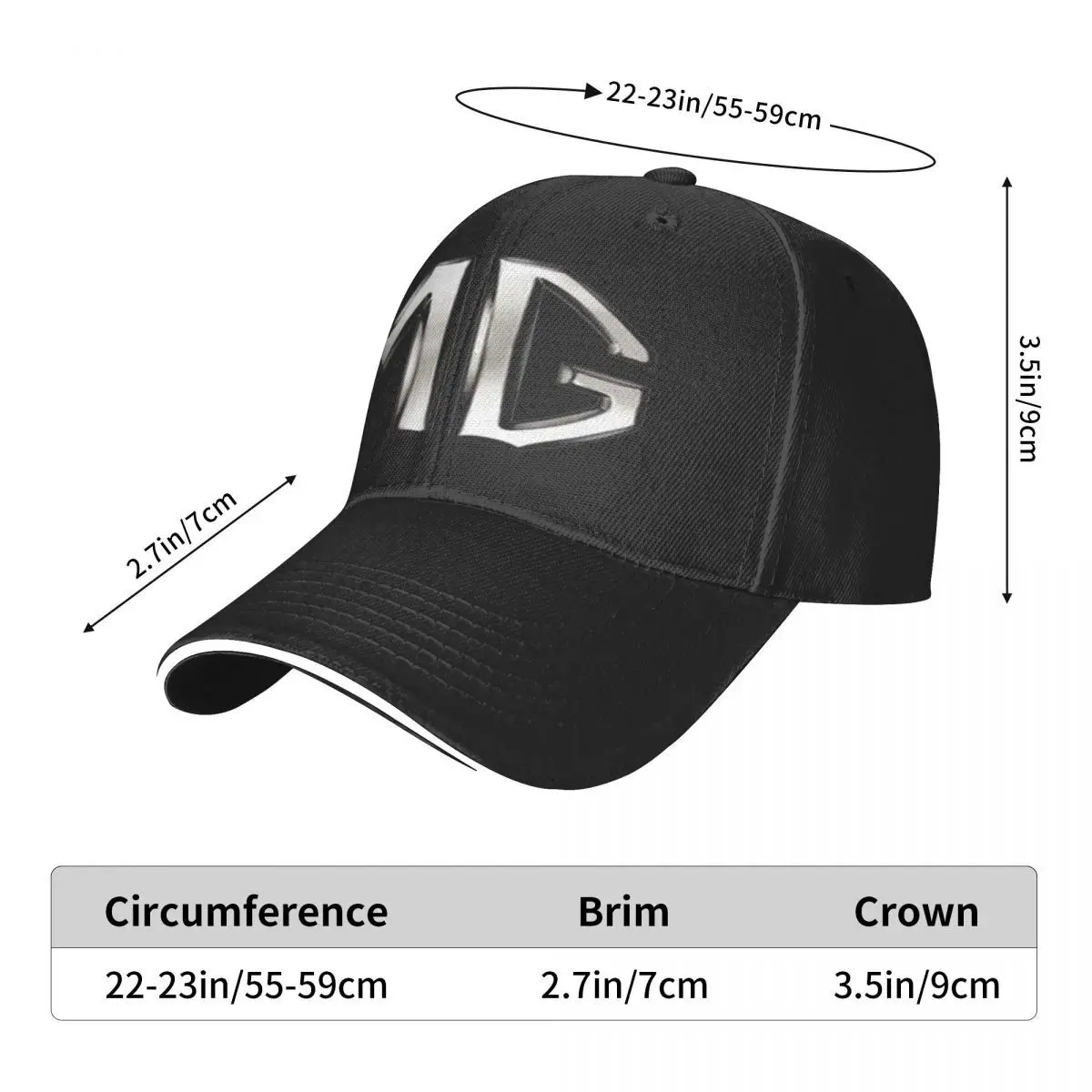 Mg Logo 2038-Gorra deportiva para hombre, gorra de béisbol, Envío Gratis