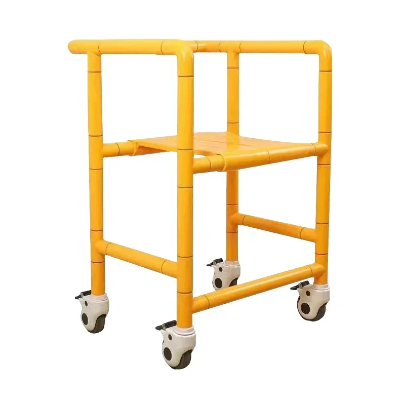 2025/Hospital Adult Patient Home Use Nylon Steel Potty Commode Shower Chair with Wheels