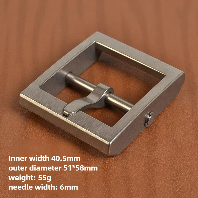 التيتانيوم النقي دبوس مشبك حزام الرأس المشبك مقاومة للصدأ الرجال حزام مشبك-سراويل جينز غير رسمية متعددة الاستخدامات المضادة للحساسية حزام مشبك #3