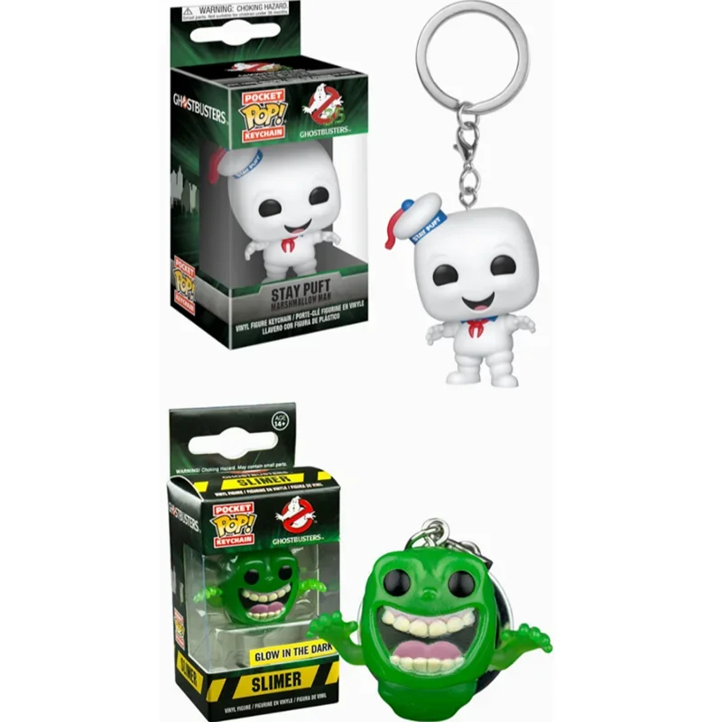 Funko Pop-llavero de películas de los cazafantasmas Stay Puft para hombre de malvavisco, figuras de vinilo de PVC de 4CM, llavero Pop de bolsillo,