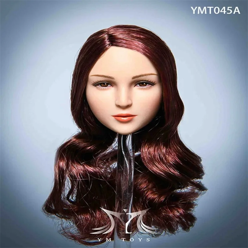 

YMTOYS 1/6 YMT045 Female Soldier Hair Planting Head Carving Model High Quality For 12'' Action Figure Body In Stock