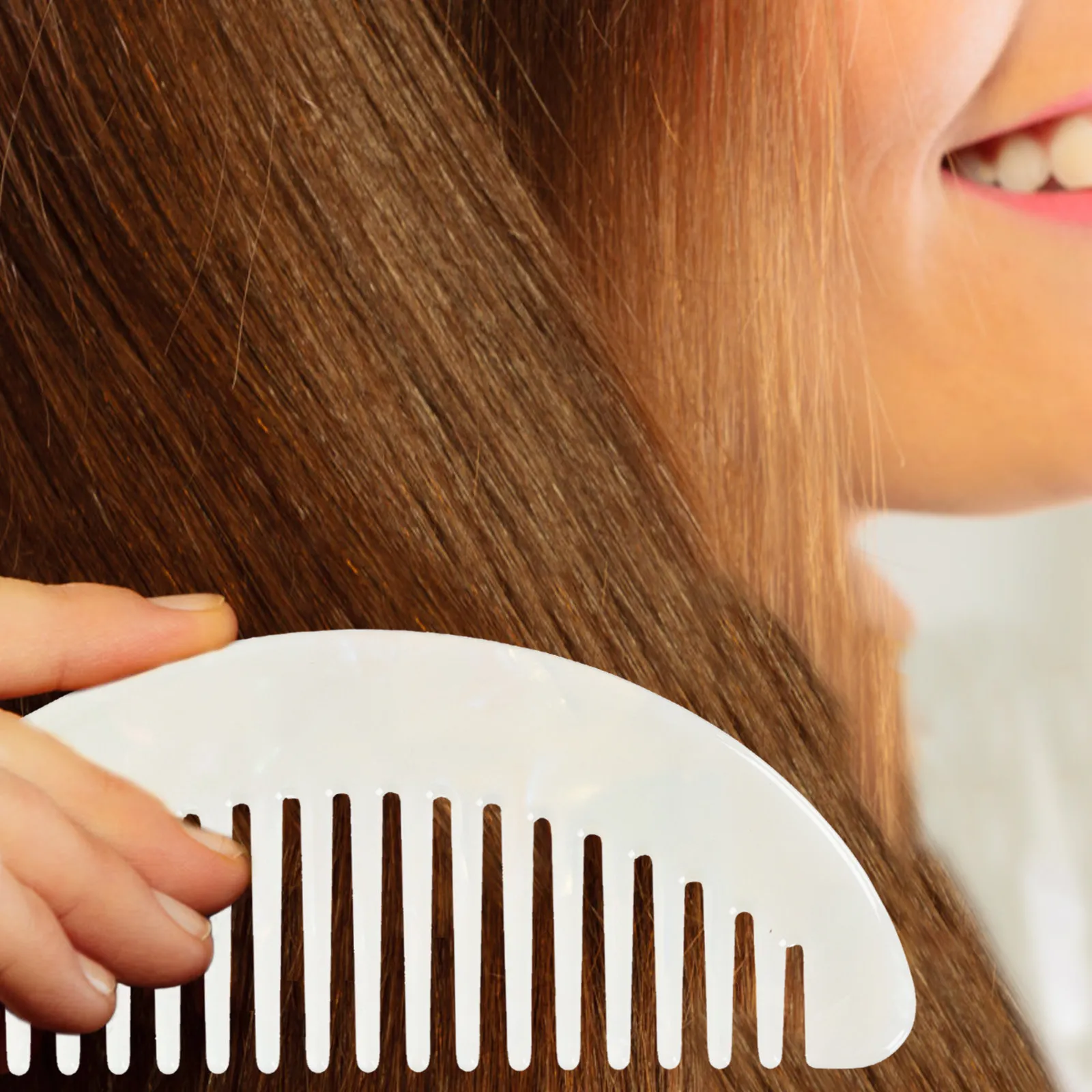 2Pcs Wide Tooth Hair Comb Mini Retro Design Acetate Material Anti-Static Smoothing Comb for All Hair Types Daily Salon Portable