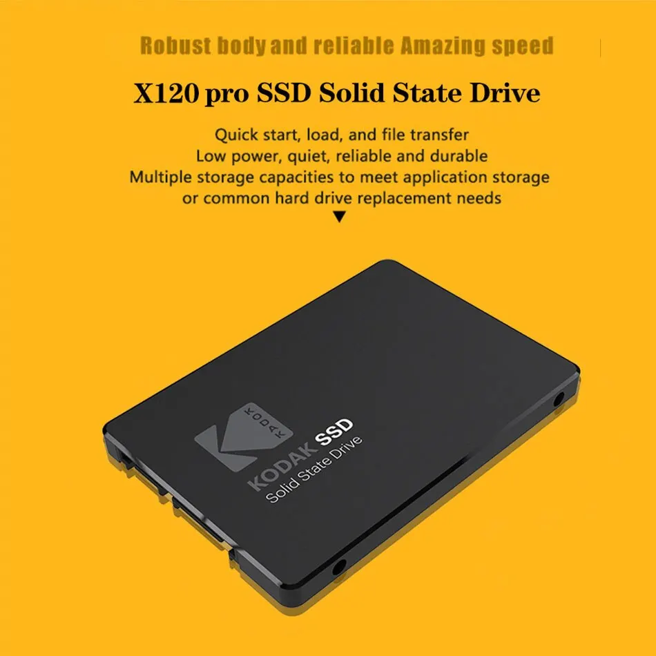 Kodak-Disque dur interne SSD, HDD 2.5, 120 Go, 1 To, 512 Go, 128 Go, 256 Go, SATA, X120 PRO, pour ordinateur portable