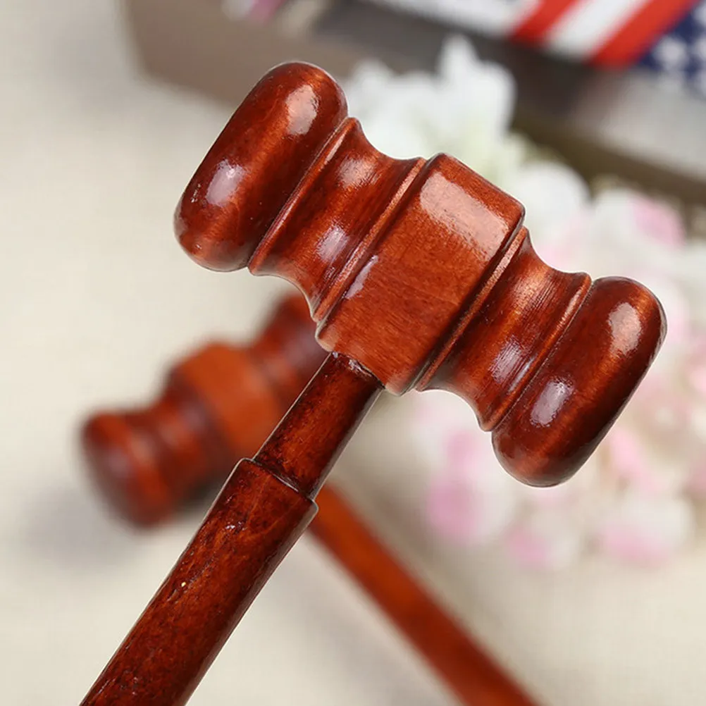 Wooden Judge Gavel Set for Kids – 2pcs Educational Role Play Toy for Hand Coordination & Cognitive Development