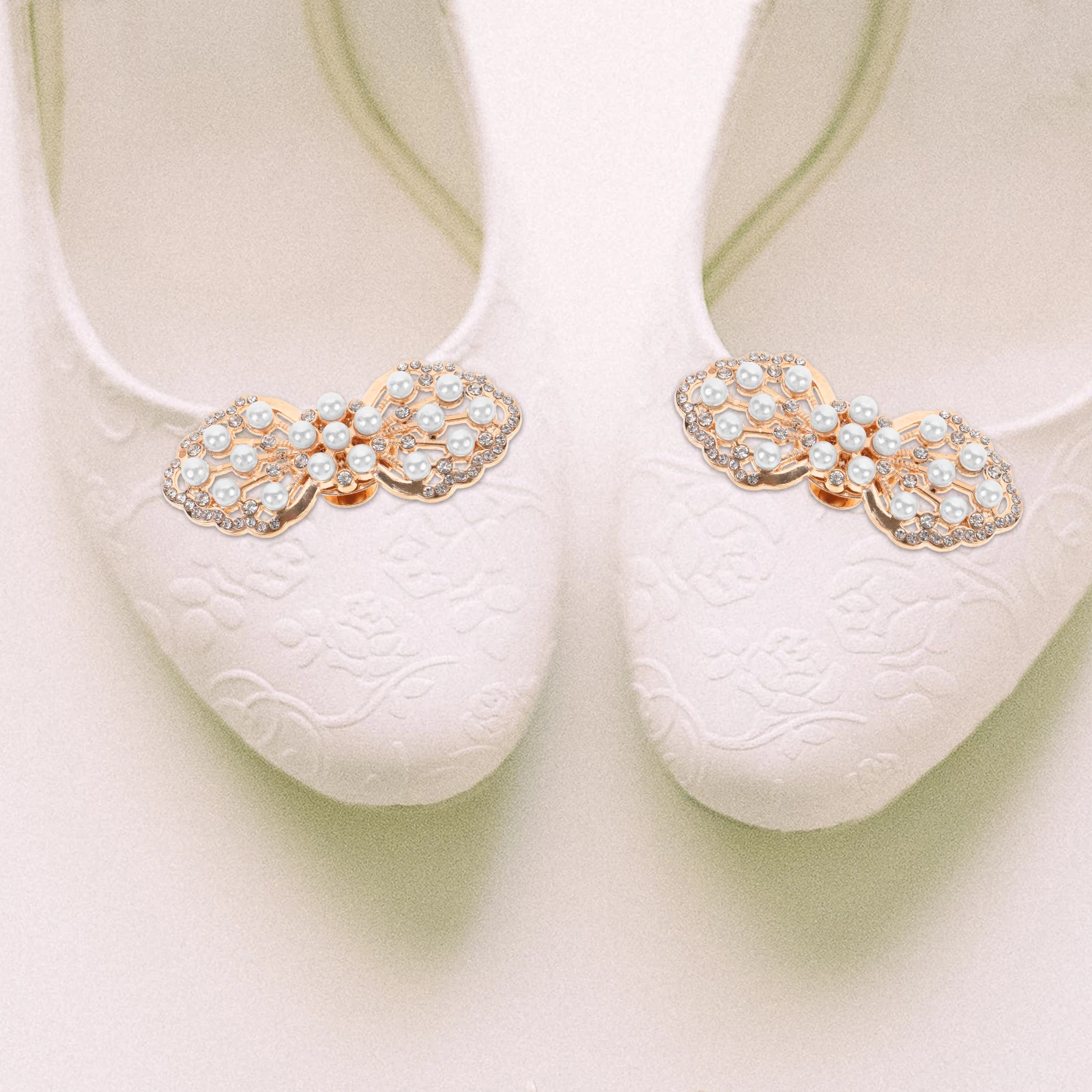 

2pcs Detachable Buckle Decoration Women Bridal Decorative Shoe Clips High Heel Clips Shoe Jewelry Prom Accessories
