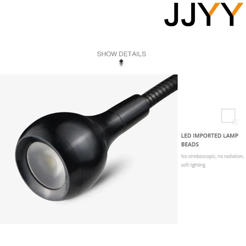 USB Desk Lamp LED Clamp Light 3W Adjustable Hose Book Light for Reading Study Creative Gift