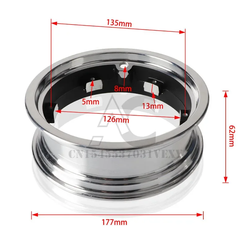 10 Inch 10x2.70-6.5 Hub TubelessTire for Dualtron 3 DT3 SPEEDWAY 5 Electric Scooter Tire With Wheel Hub Rim Replace Accessories