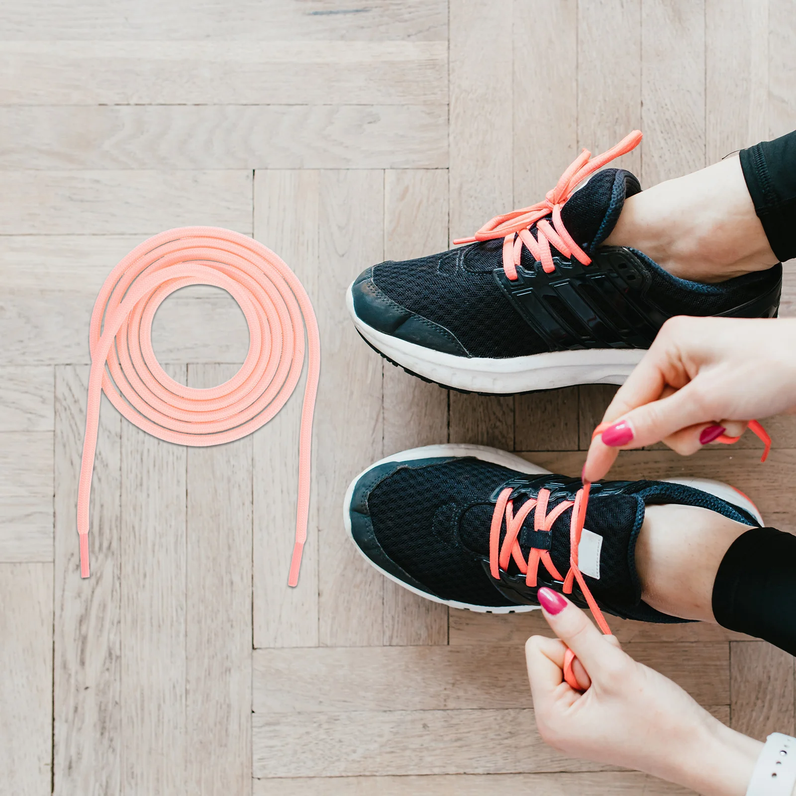 12 قطعة أحذية المشي لمسافات طويلة المستديرة أربطة الحذاء حبل سميك البوليستر المشي في الهواء الطلق سلاسل الأحذية أحذية رياضية أحذية العمل أربطة أحذية سميكة #6