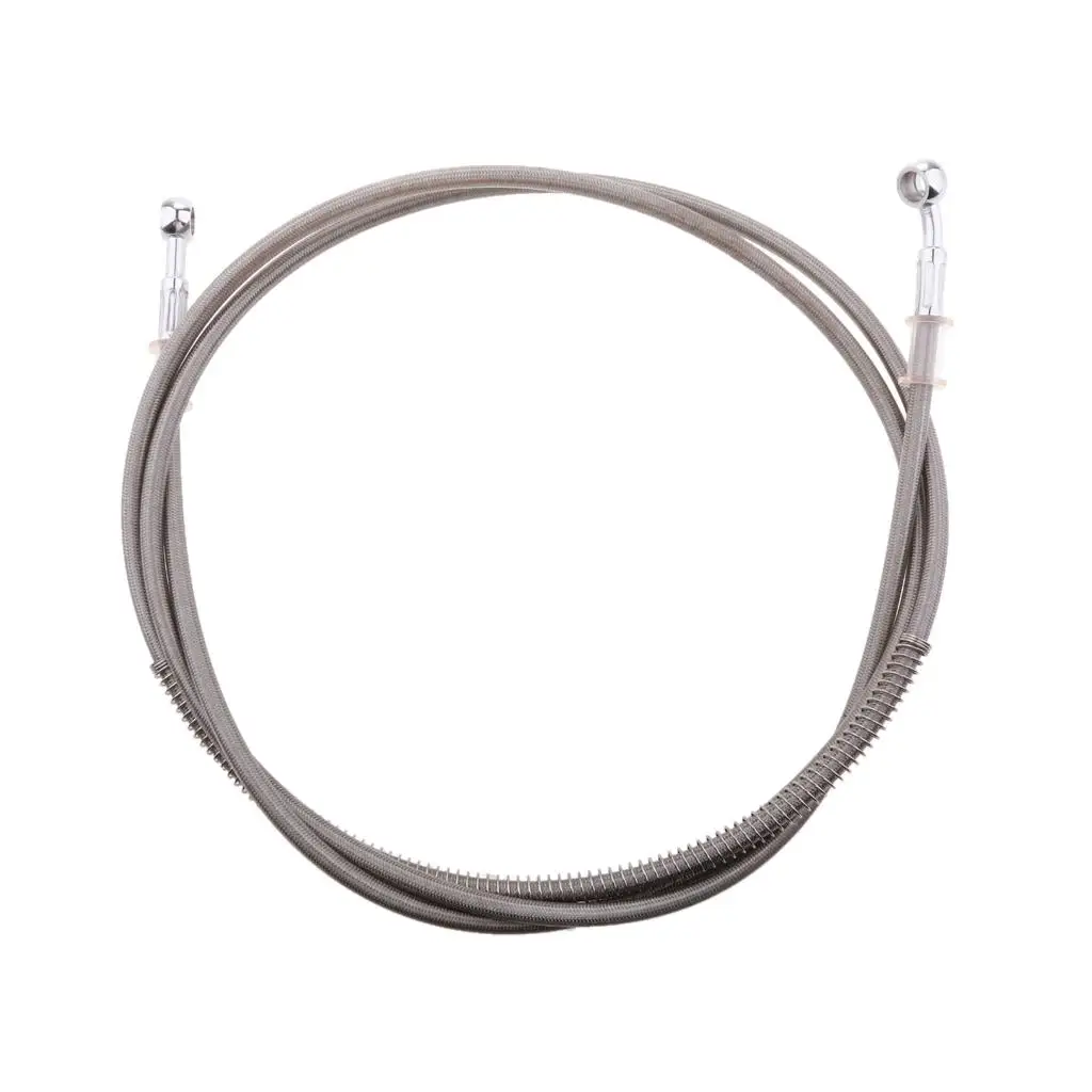 220 سنتيمتر مضفر دواسة فرامل خرطوم زيت خط الأنابيب صالح لمعظم الدراجات النارية #1