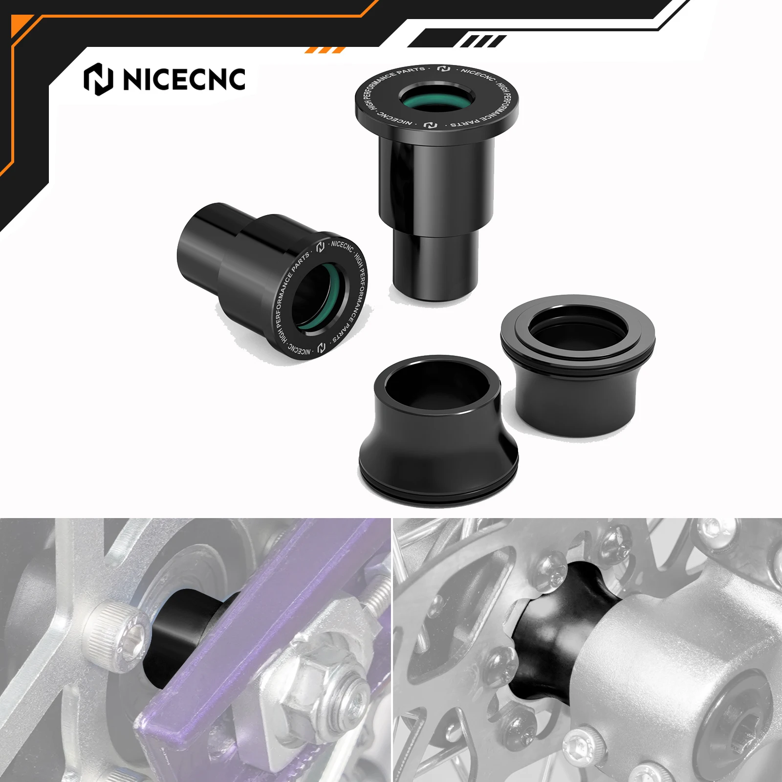 

NICECNC For Surron light bee X S L1E 2024 2025 Segway X160 X260 Front Rear Wheel Spacers Hub Collars O-ring Electrical Motorbike