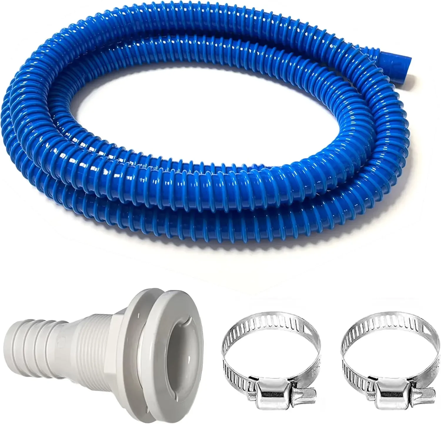 6.5 قدم قسط جودة خرطوم PVC مرن خالي من المشبك 1-1/8 بوصة ضياء مضخة نزح مجموعة تركيب 1 مجموعة خرطوم مضخة نزح #2