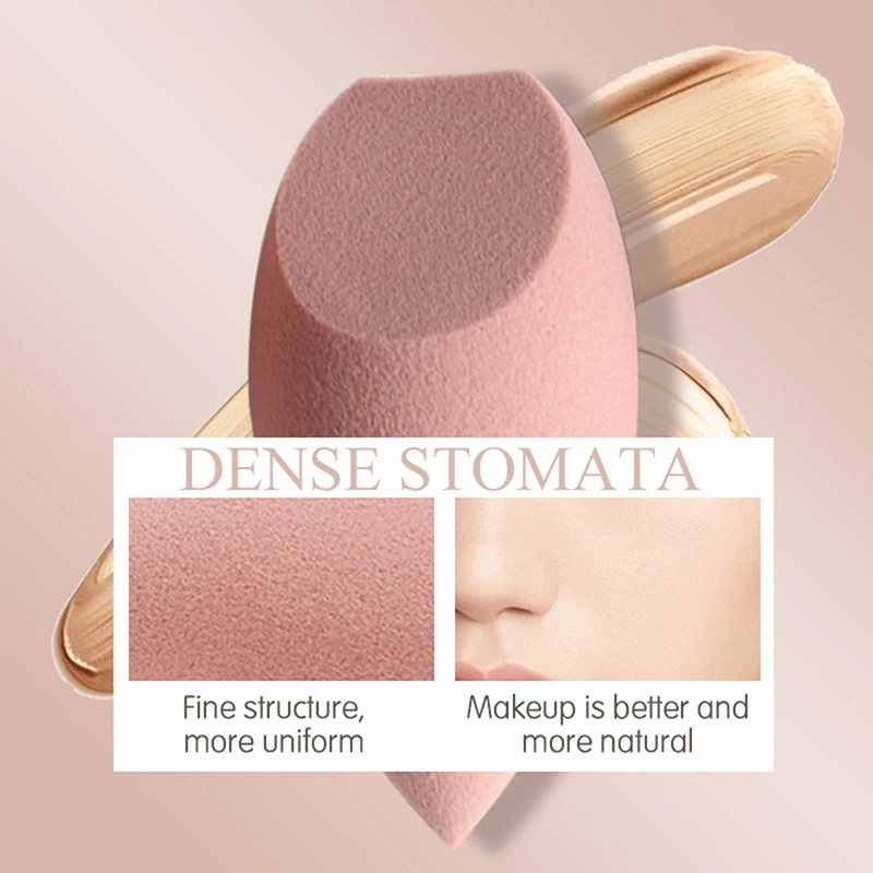 1PC Makeup Puff Microfiber Velvet Sponge Makeup Blender Sponge Powder Egg Shaped Foundation Concealer Cream Face Cosmetic Tools