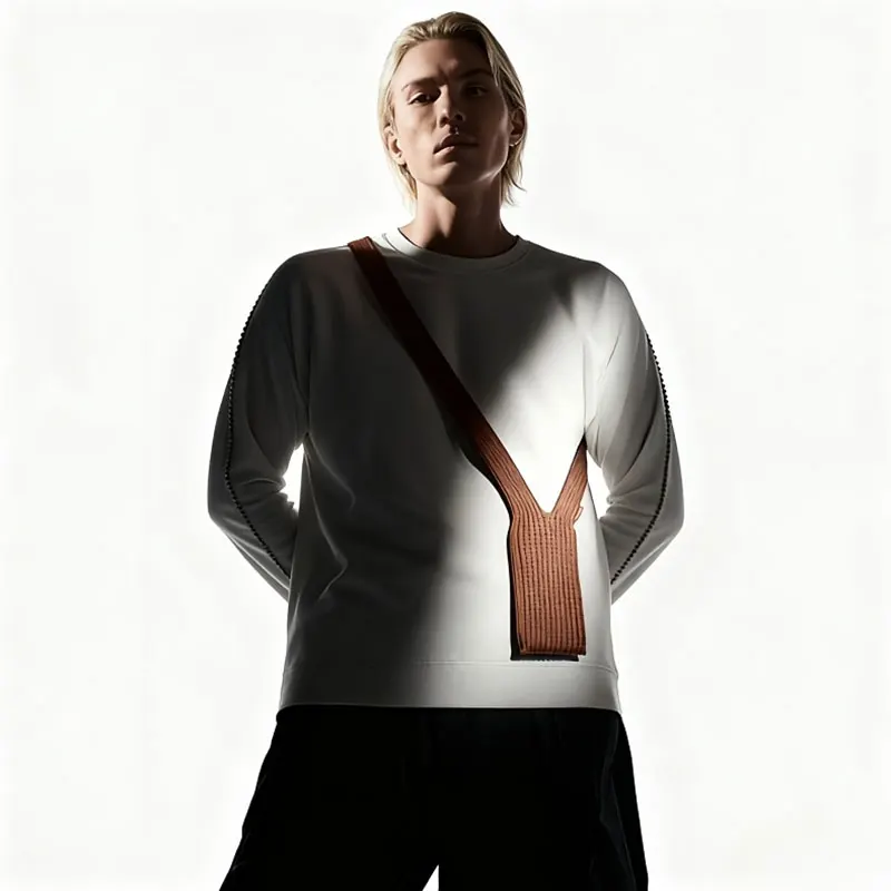 Tas Ponsel Rajutan, Kantong Ponsel, Penutup Pelindung Kain Jaring Bergaris-Tas Penyimpanan Rajutan 3D Serba Guna