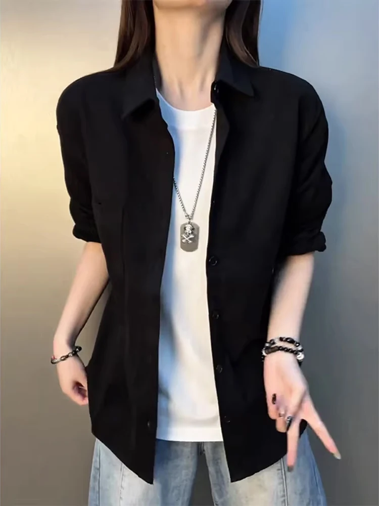 

Мужская повседневная верхняя одежда Cleanfit Bla из чистого хлопка с длинным рукавом, весенняя, прямого кроя, не требует глажки, устойчива к деформации