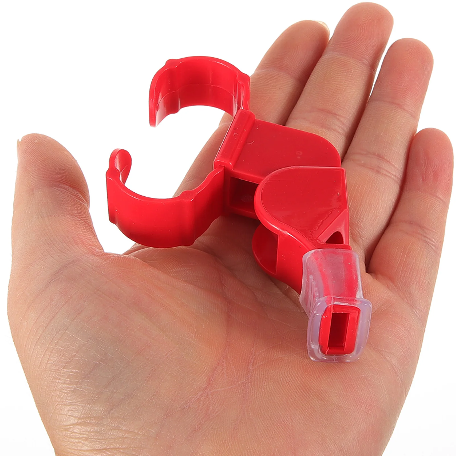 

2pcs Loud Whistles With Ring Outdoor Survival Hiking Camping Emergency Referee Sports Portable Plastic Whistle For Adults