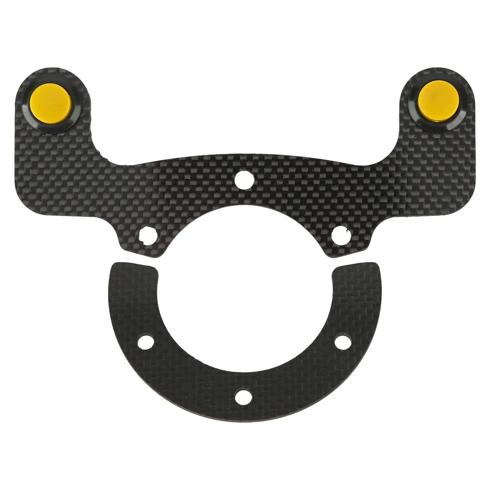 

Carbon External Horn Button Kit for 6-Inch Steering Wheel - Upgrade Your Horn & Lights