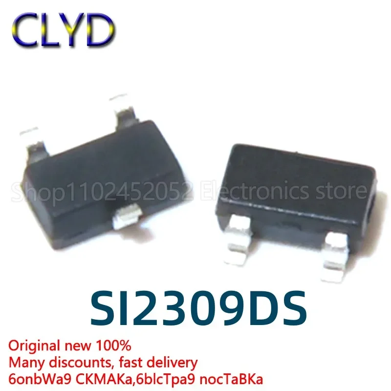 

3000PCS/LOT New and Original SI2309DS SOT23 chip SI2309 A9SHB P channel MOS transistor (1 disk 3K)