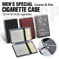 Leather Cigarette Case Tobacco Pocket Pouch Holder Box For Cigar Hold 12/14/16/18/20 Cigarettes Storage Case Box Holder Pouch
