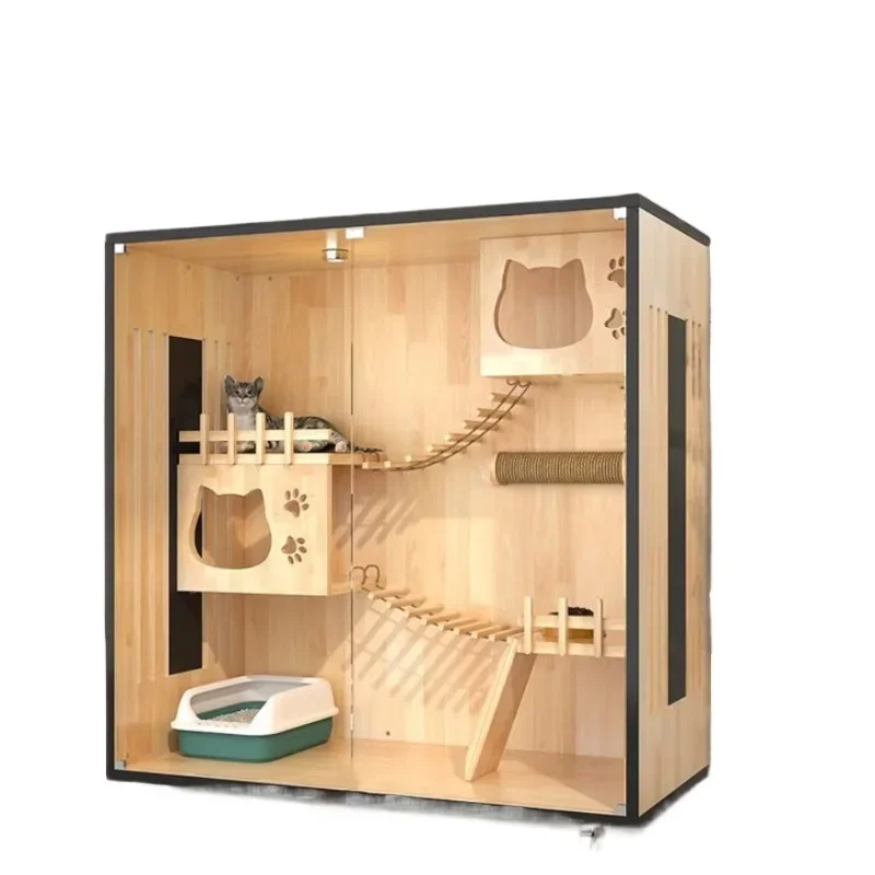 Custom Modern Cube Room Handmade Carriers Small Animal Cabinet Houses Pet Cages Indoor Furniture House