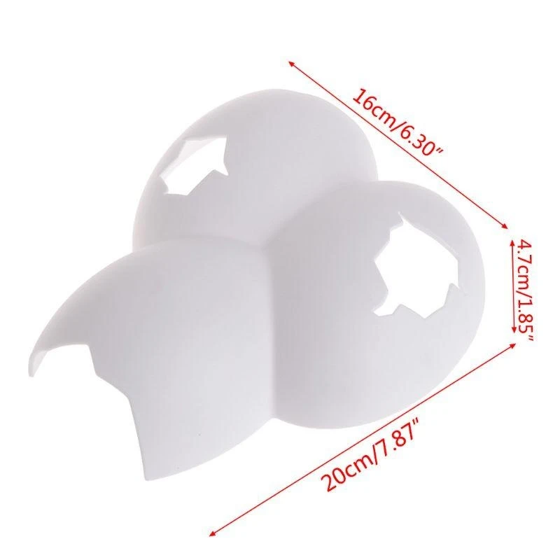 ديكورات حوض السمك البيض لزخارف الصدفة لسمك العنكبوت الرتيلاء الموئل، لعلبة الحلي البيض البلاستيكي #4