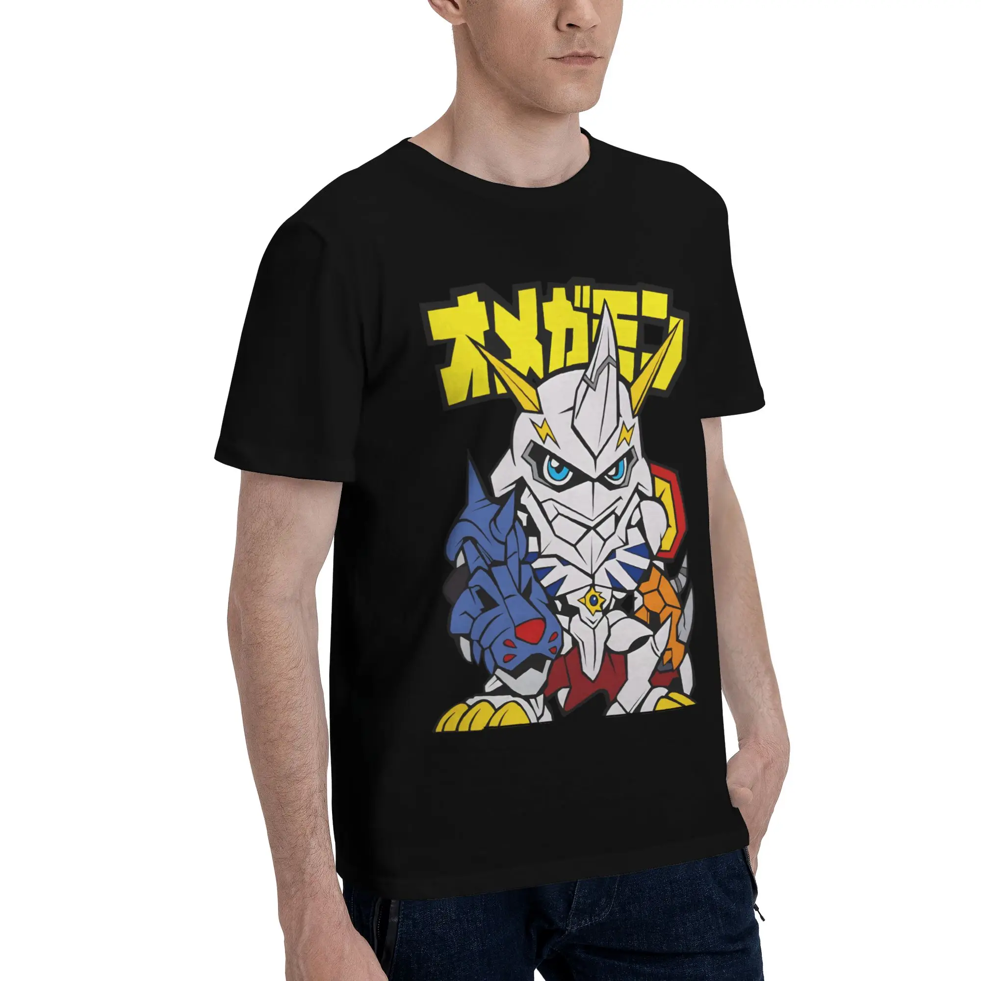 Digimon 29 Funny 100% Cotton T-Shirt Bandai Tops Tees For Men