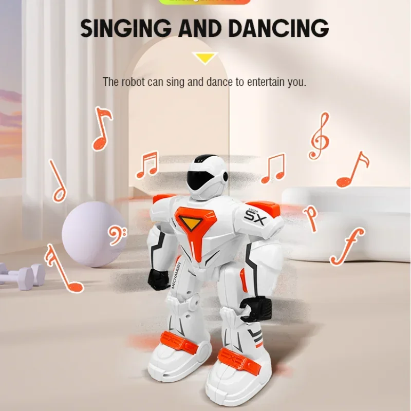 Robot G26 RC con Control remoto, programación de voz de gestos, inducción inteligente, música, canto, baile, juguetes mecánicos para niños, regalos para niños