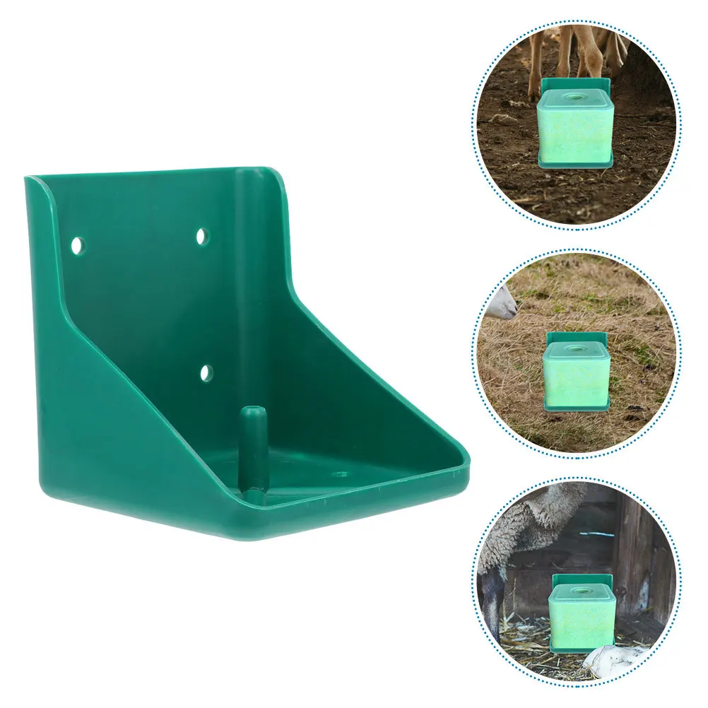 

2pcs Brick Box For Cattle Sheep Livestock Salt Feeding Supplies Cow Mineral Feeder Sheep Salt Feeder Farm Animal Feed Pan