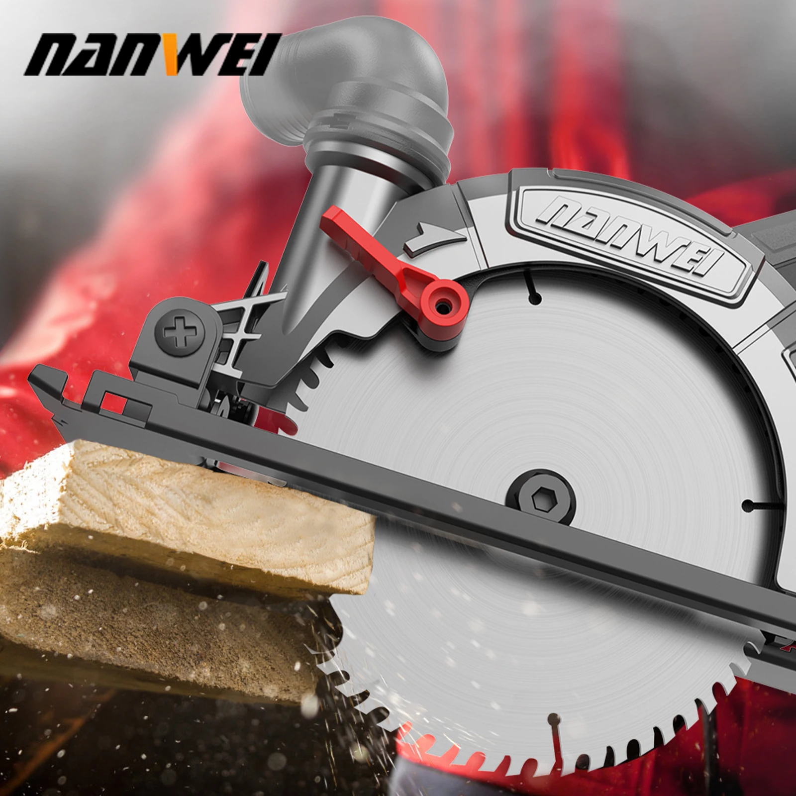 NANWEI Electric Circular Saw Brushless Multifunctional Electric Saw DIY Power Tool For Cut Wood PVC tube