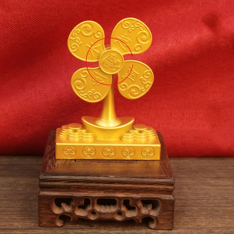 

Feng Sheng Shui Qi Copper Windmill Decoration Home Decoration Wealth Source Widely Entertains Fan Shipping Gifts Craft Gifts