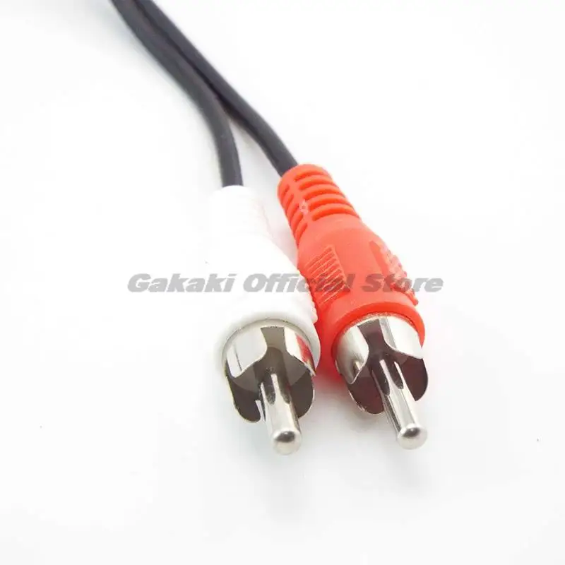 3.5mm kabel Audio Stereo kobiecy męski 2 RCA Adapter słuchawkowy głośnik wzmacniacz Aux Jack