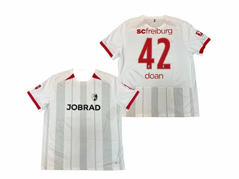 

2025 Summer Hot-selling New Freiburg Guest Jersey Outdoor Training Sweat-absorbing Breathable Quick-drying Short-sleeved T-shirt