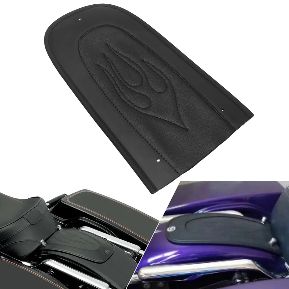 Motorcycle Rear Fender Bib Skin Flame Stitch Comaptible For Harley Touring Electra Road Glide FLHTP FLTR Road King 1997–2016