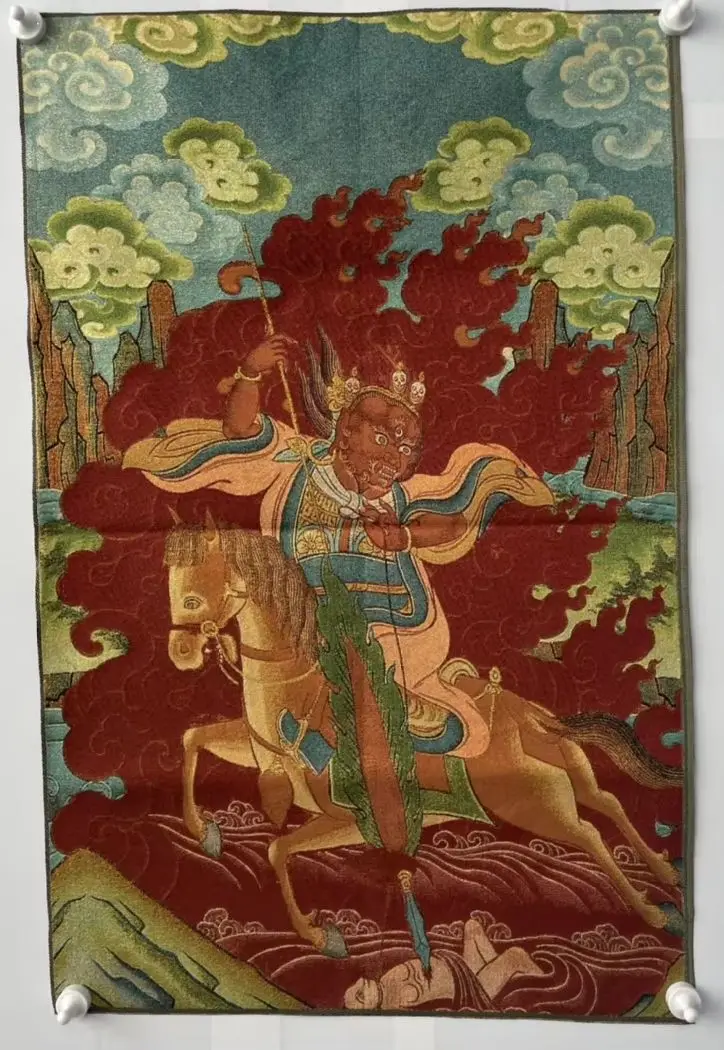 

35 "Старые непальские храмы, шелковая вышивка, король Геар, Будда, верховая езда, Танка, подвесной экран, городской дом