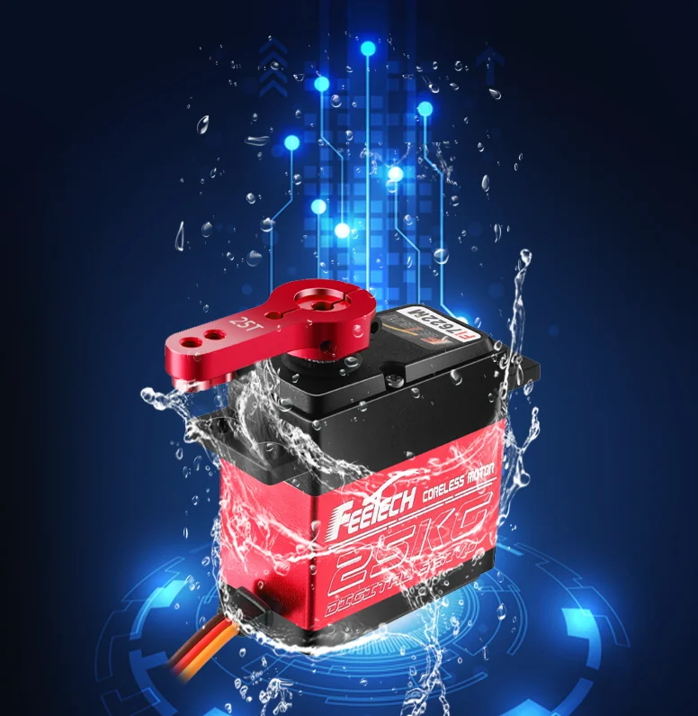FI7622M 22KG High Torque Digital Metal Gear Servo Reliable Waterproof Solution for RC Helicopters Cars GPS Models