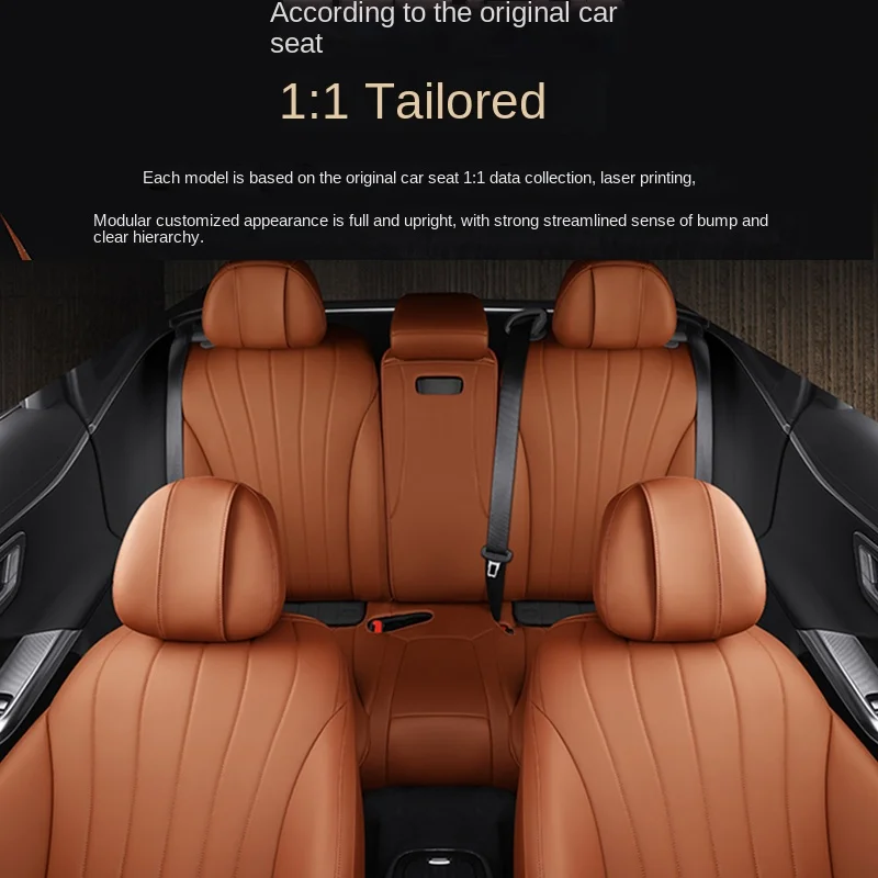 Fit Full-Cover Leather Seat Covers for Mercedes-Benz E-Class C-Class GLC300 E300L C260L New Generation Product