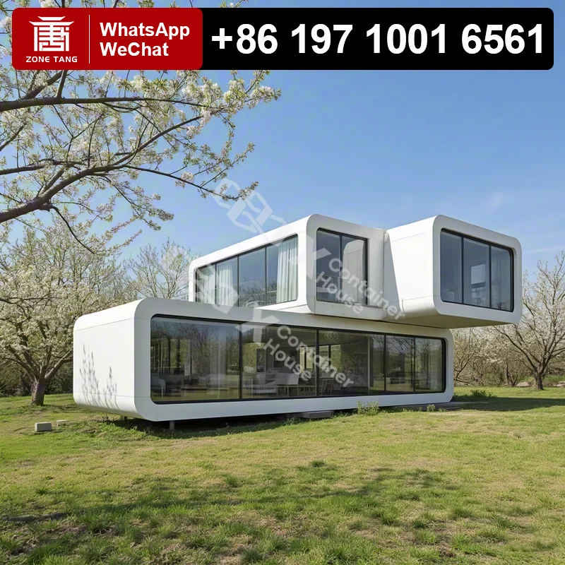 Ecological Steel Apple Capsule Prefab Home