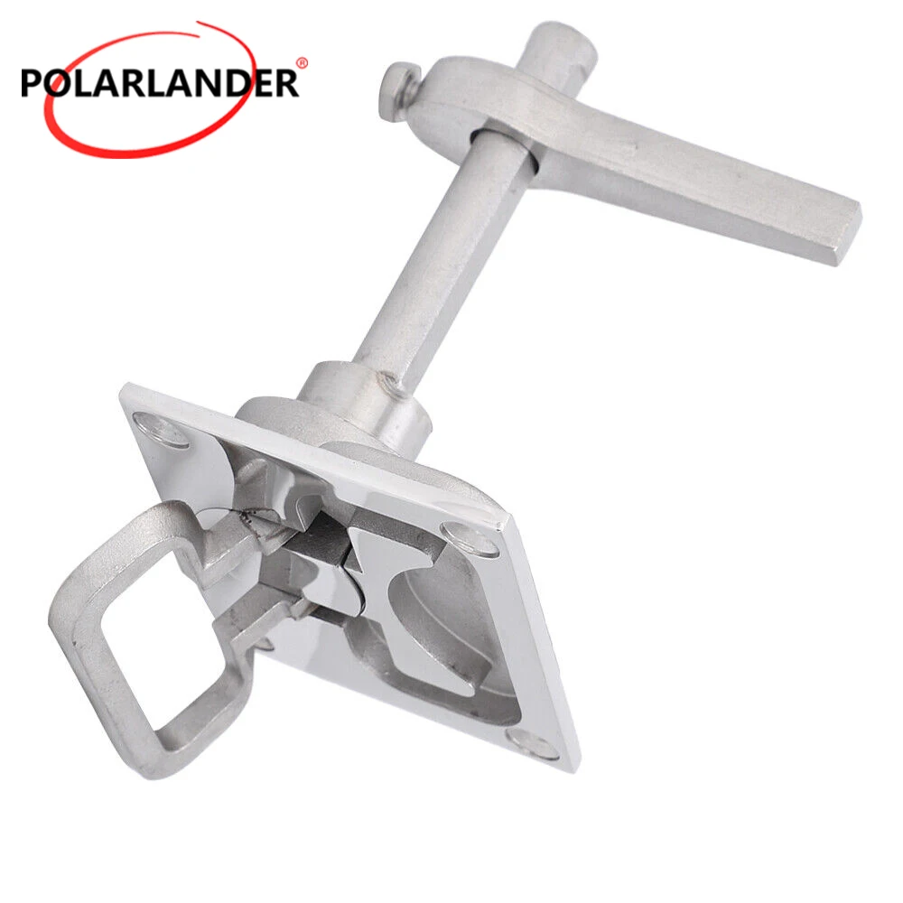1Pcs 316 Stainless Steel Flush Deck Cam Latch Adjustable Locking Lift Handle For Boat Hatch Cabinet Door