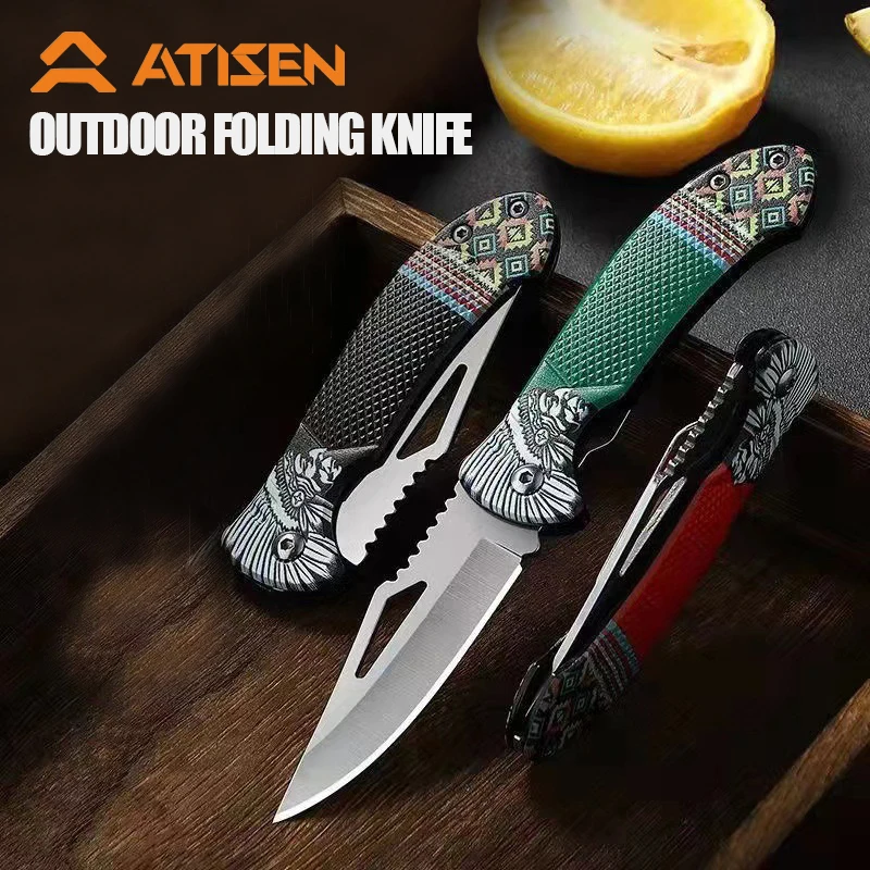 Stainless Steel Folding Knife Fillet Knife fishing boat fishing accessories with PP Handle Easy To Carry Camping Meat Cutting